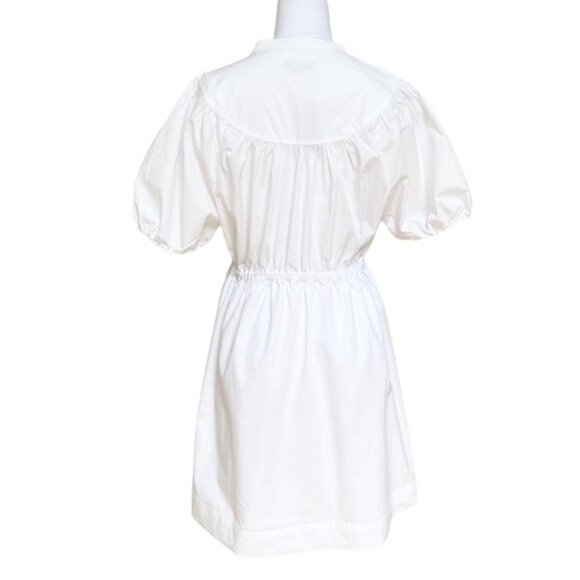 J. Crew Puff sleeve Cotton Poplin Shirtdress White Size Medium and Large NWT - Picture 8 of 16